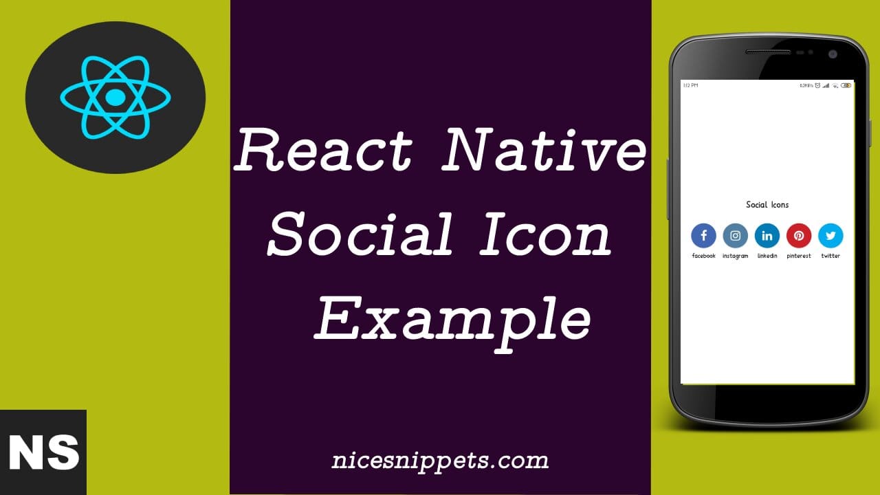 React Native Social Icon Example